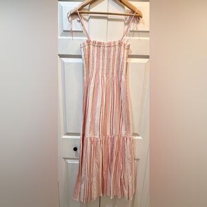 Joie Red and White Striped Summer Dress